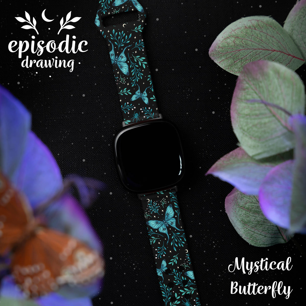 Episodic Drawing Enchanted Collection HD Fitbit Versa 3 & Sense 1 Watch Band