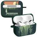National Parks Redwood HDX Apple Airpods Pro 1 & 2 Case Cover - Arleathercraft Redwood