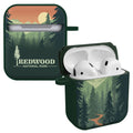 National Parks Redwood HDX Apple Airpods Gen 1 & 2 Case Cover - Arleathercraft Redwood
