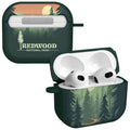 National Parks Redwood HDX Apple Airpods Gen 3 Case Cover - Arleathercraft Redwood