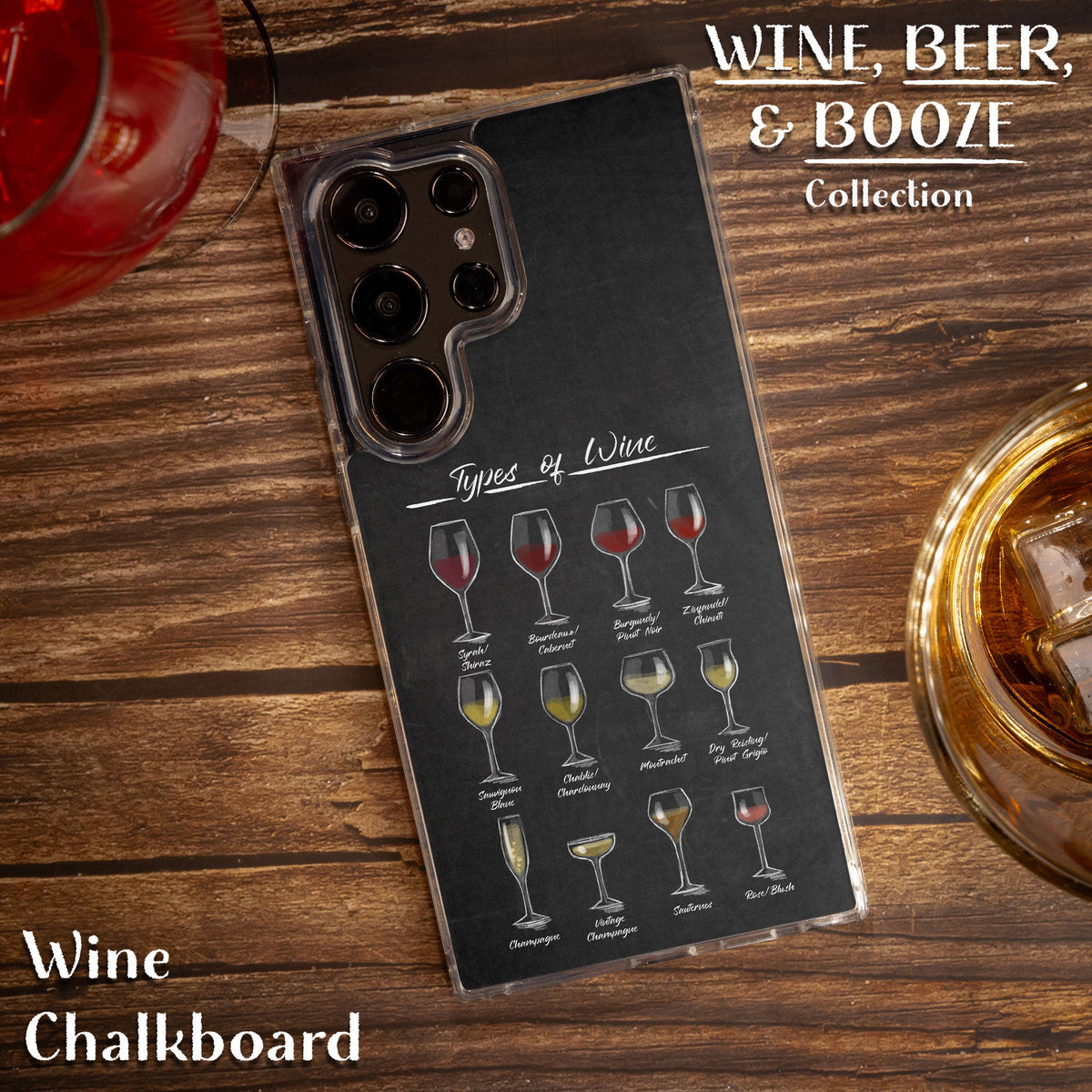 Wine, Beer, & Booze HD Samsung Galaxy S21 Phone Case