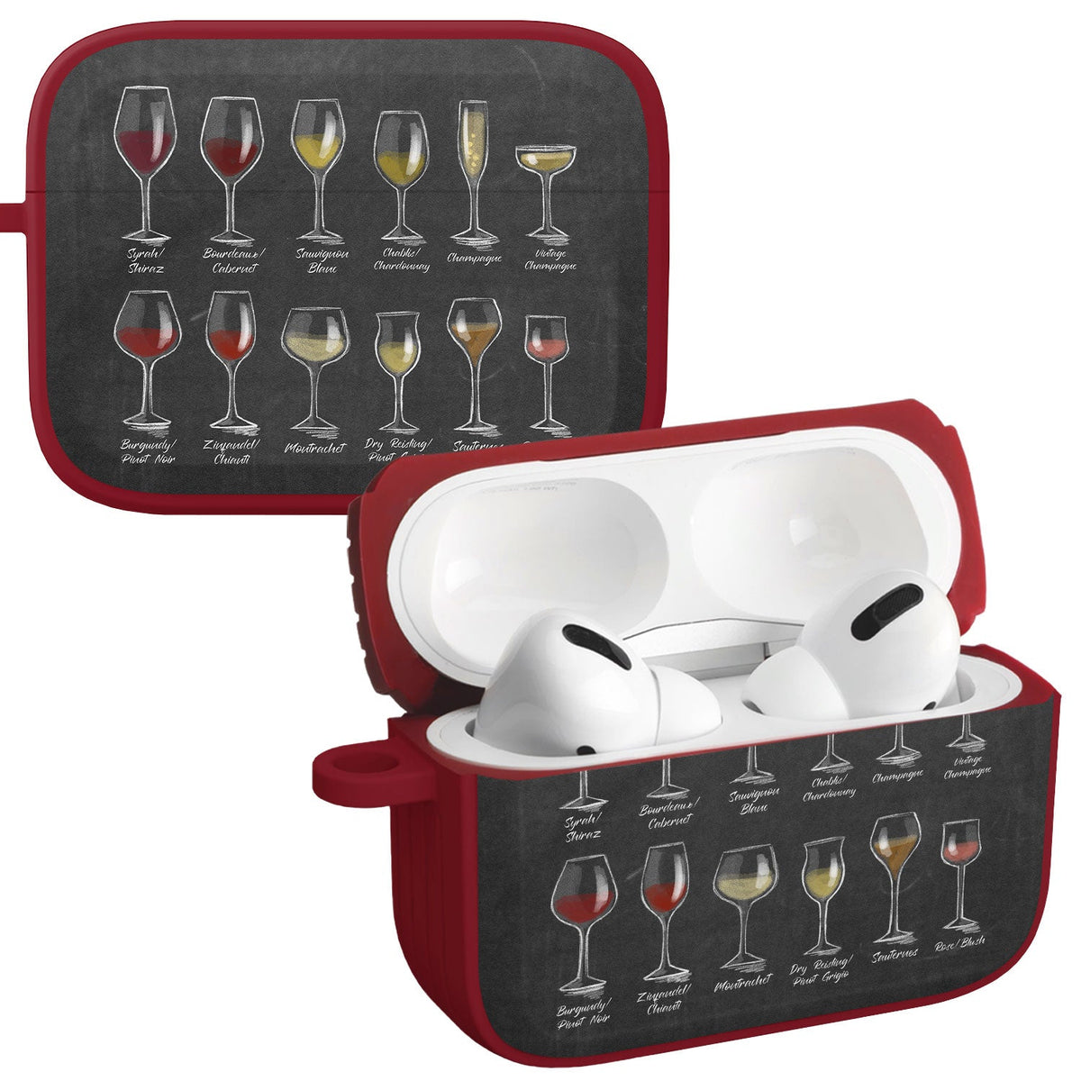Wine, Beer, & Booze HDX Apple AirPods Pro 1 & 2 Case Cover