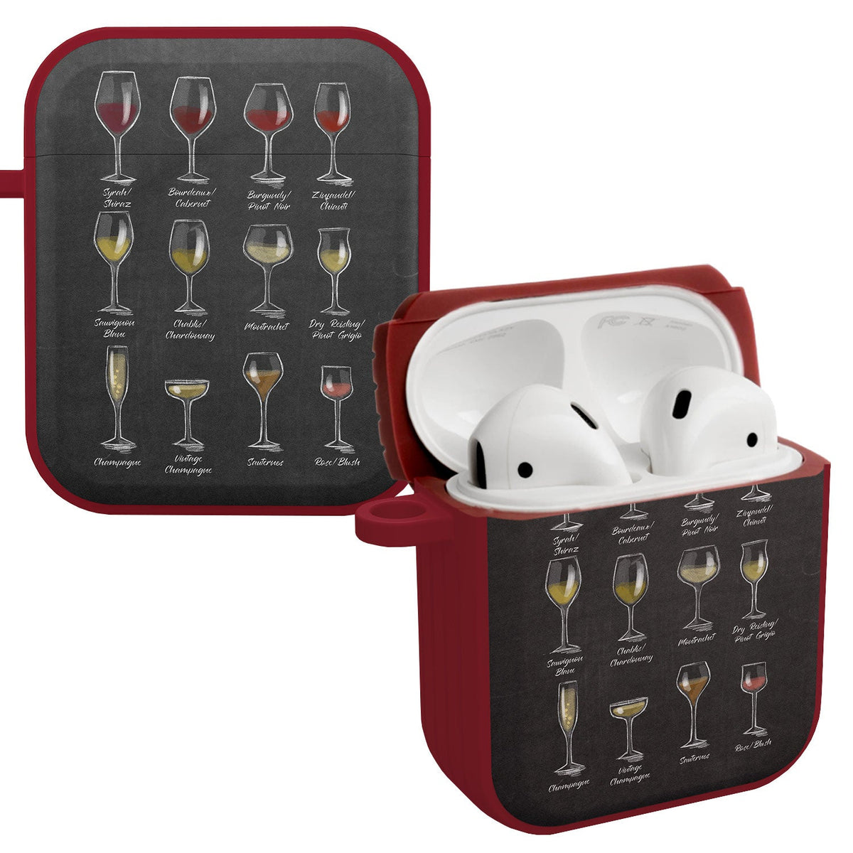 Wine, Beer, & Booze HDX Apple AirPods Gen 1 & 2 Case Cover