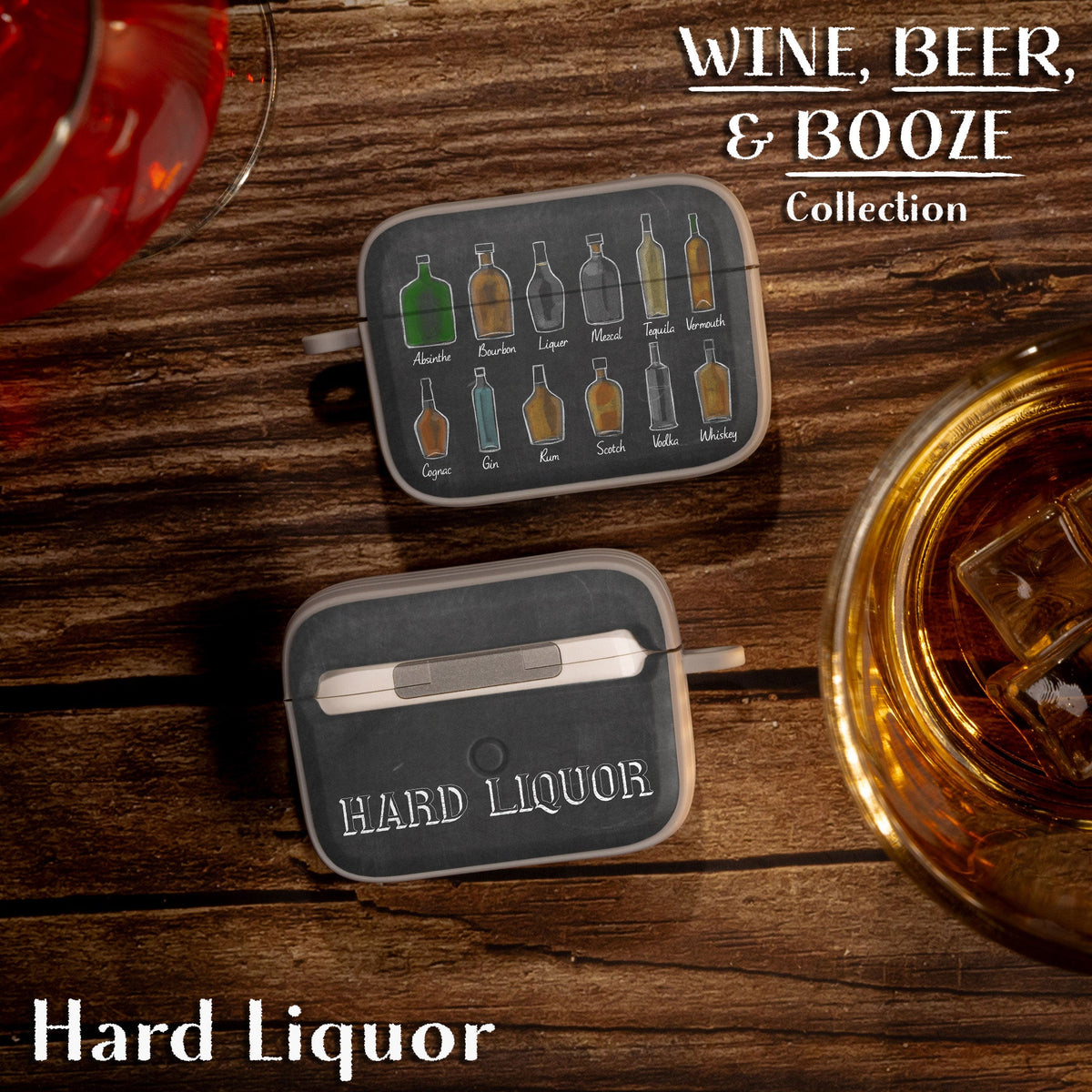 Wine, Beer, & Booze HDX Apple AirPods Pro 1 & 2 Case Cover