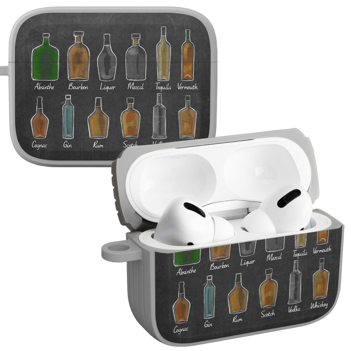 Wine, Beer, & Booze HDX Apple AirPods Pro 1 & 2 Case Cover