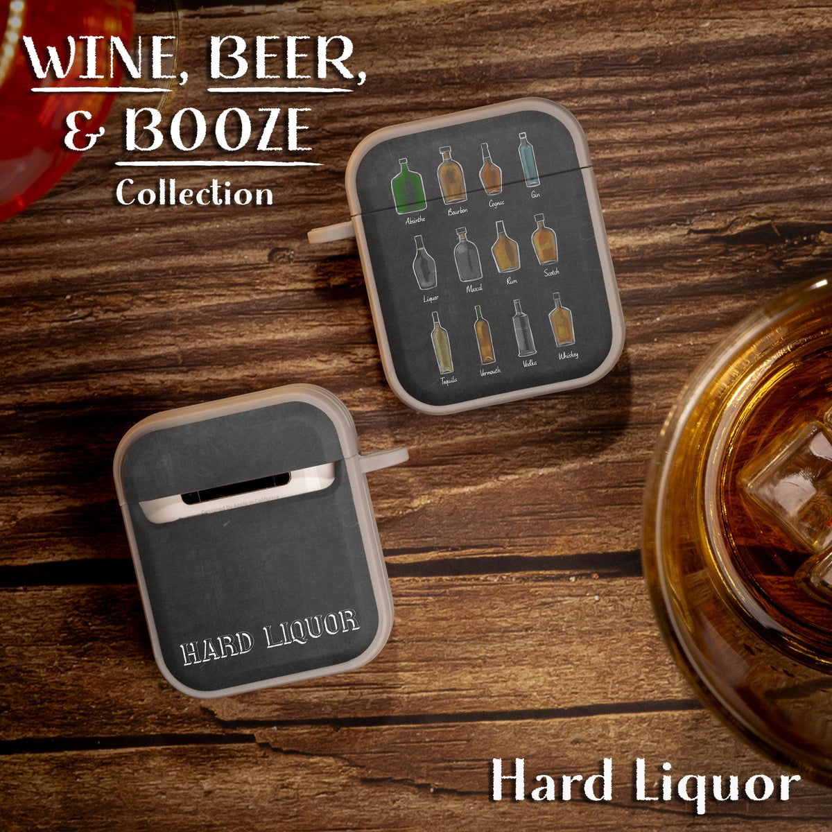Wine, Beer, & Booze HDX Apple AirPods Gen 1 & 2 Case Cover