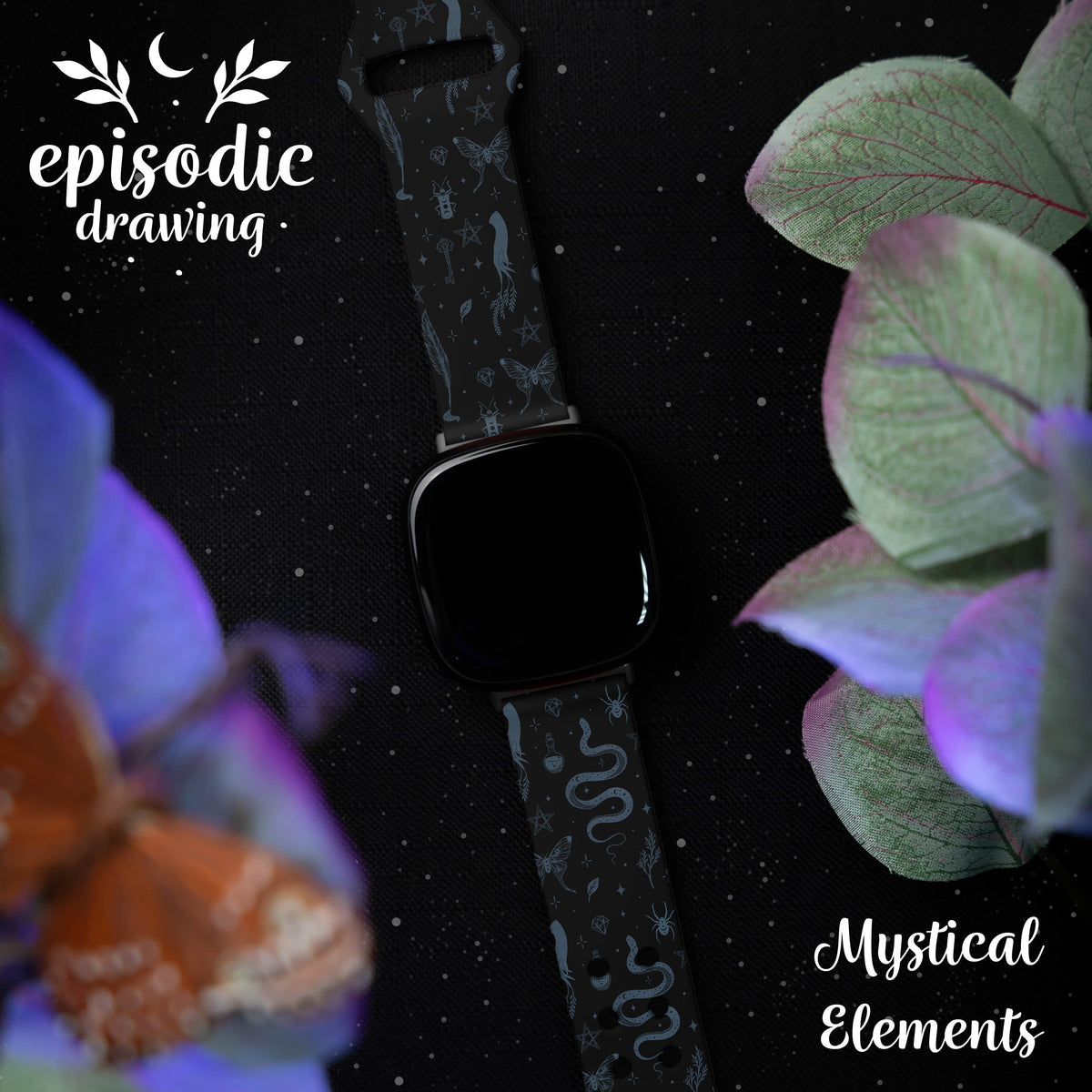 Episodic Drawing Enchanted Collection HD Fitbit Versa 3 & Sense 1 Watch Band