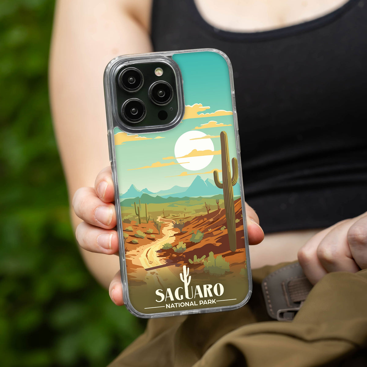 National Parks Saguaro HD Apple iPhone 13 Series Mag-Safe Phone Case