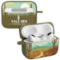 National Parks Saguaro HDX Apple Airpods Pro 1 & 2 Case Cover - Arleathercraft Saguaro