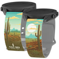 National Parks Saguaro HD Watchband for Samsung, Garmin, Fossil, and More - Arleathercraft Saguaro / 20mm / Short