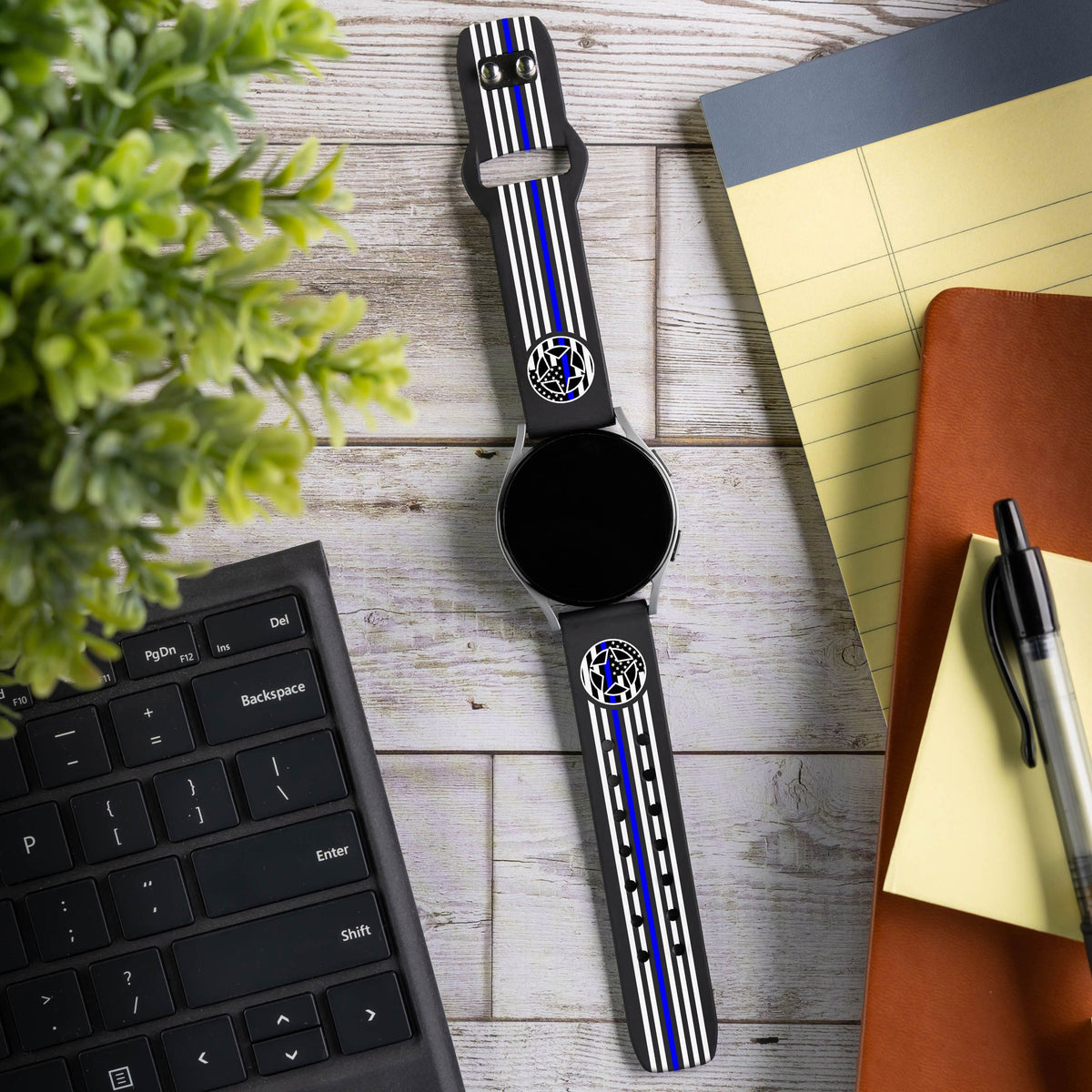 Law Enforcement HD Watchband for Samsung, Garmin, Fossil, and More for Samsung, Garmin, Fossil, and More