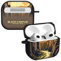National Parks Black Canyon HDX Apple Airpods Gen 3 Case Cover - Arleathercraft Black Canyon