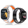 Steel & Silicone Apple Watch Band Series 11/10/9/8/7/6/5/4/ SE / Ultra 1/2/3