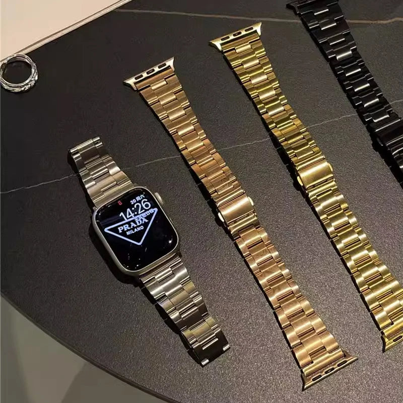 Apple Watch Bracelet de luxe en acier diamant