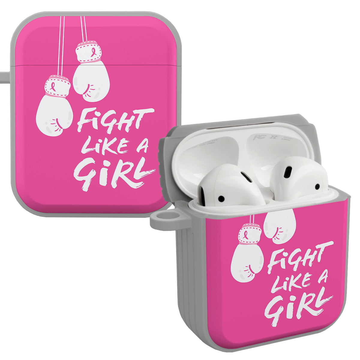 Breast Cancer Awareness HDX Apple AirPods Gen 1 & 2 Case Cover