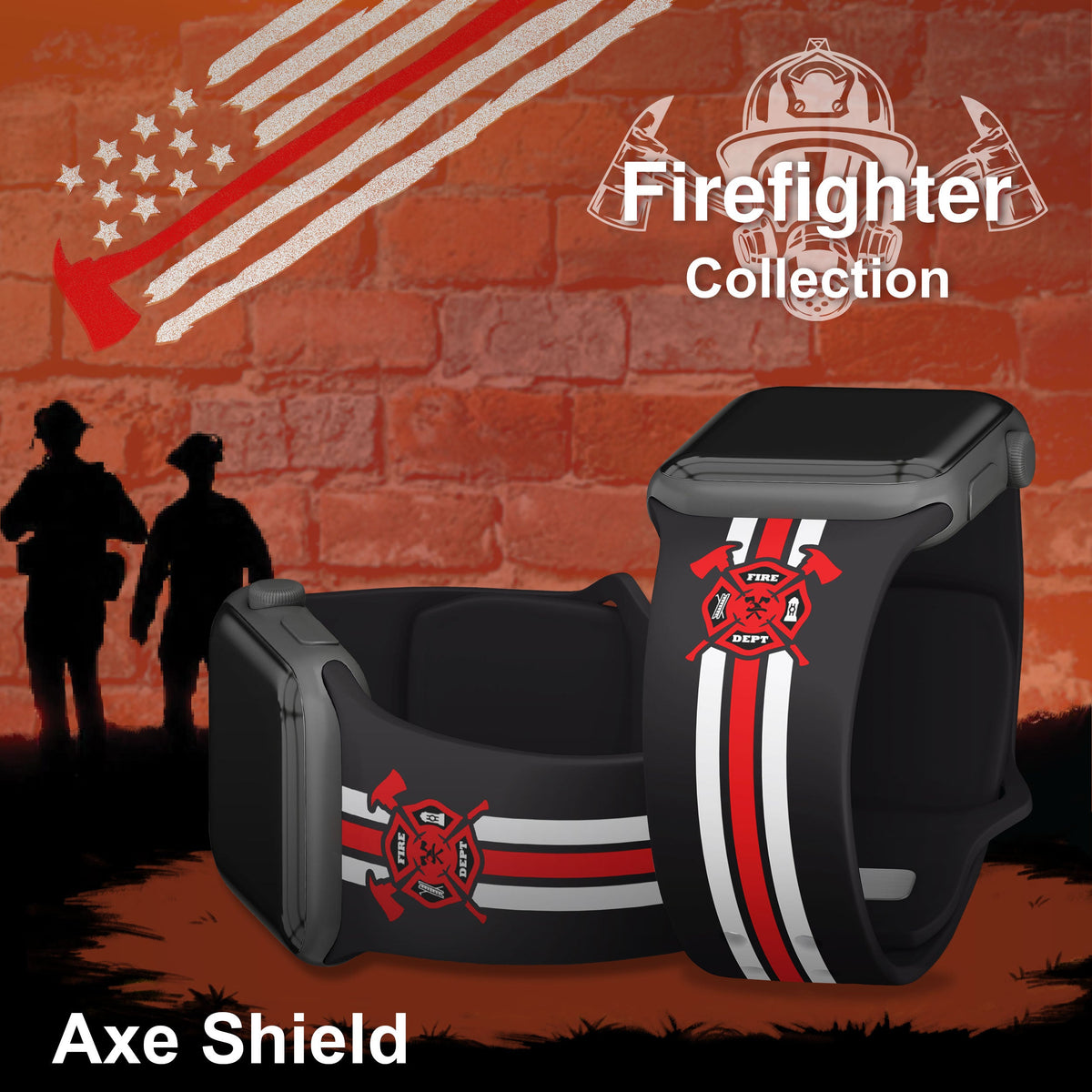 FireFighter First Responder HD Apple Watch Band