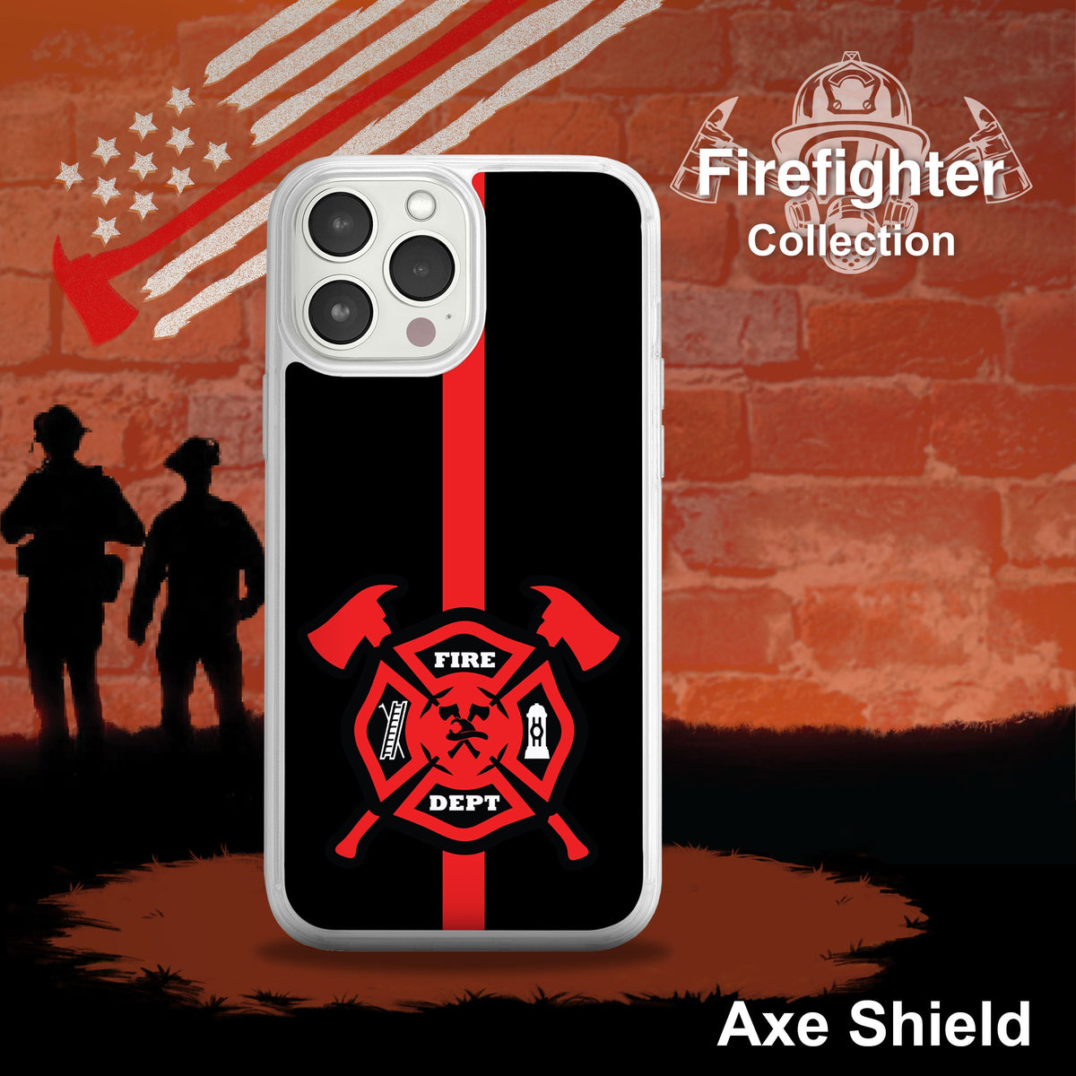 Firefighter HD Apple iPhone 12 Mag-Safe Phone Case