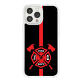 Firefighter HD Apple iPhone 14 Mag-Safe Phone Case - Arleathercraft Axe Shield / iPhone 14