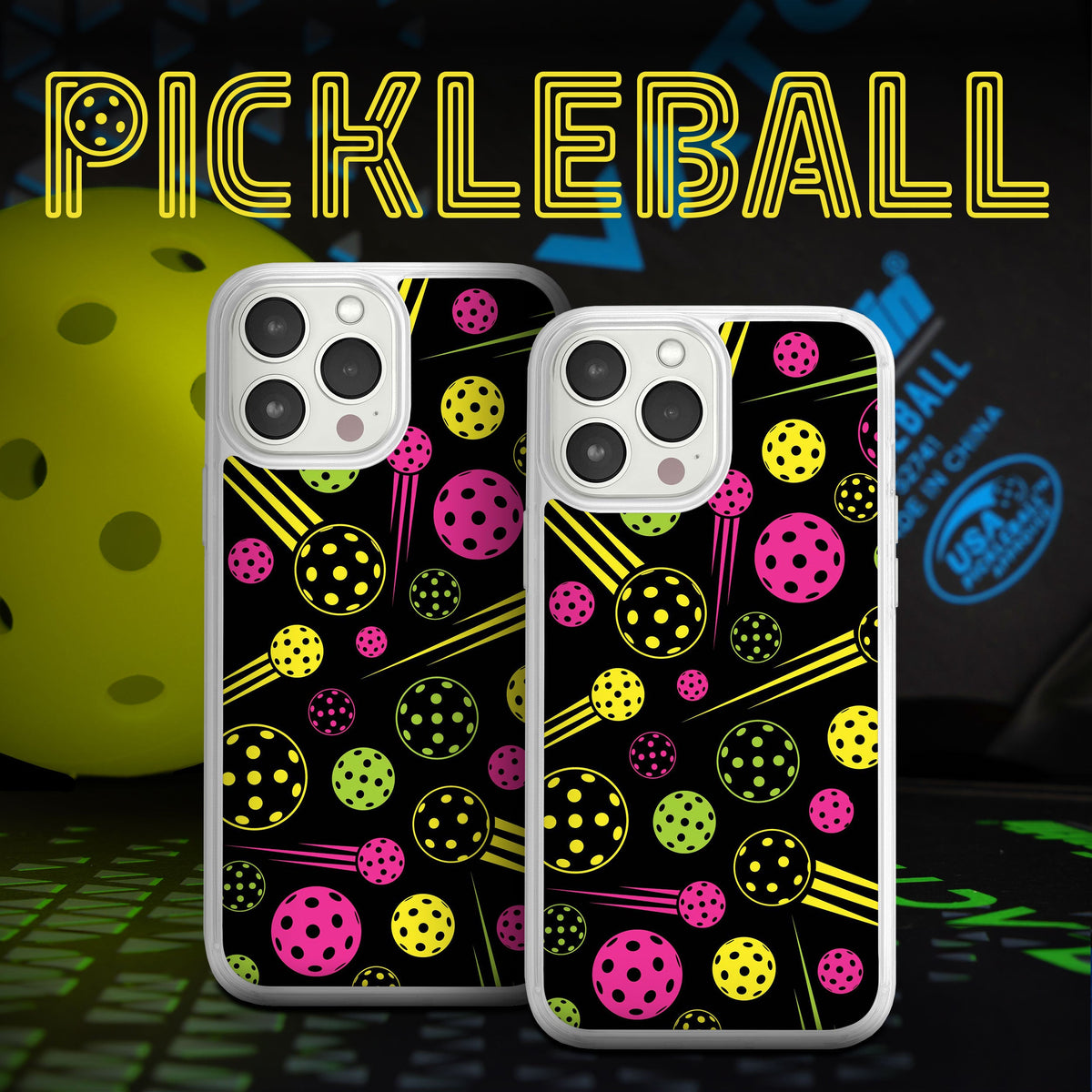 Pickleball HD Apple iPhone 14 Series Mag-Safe Phone Case