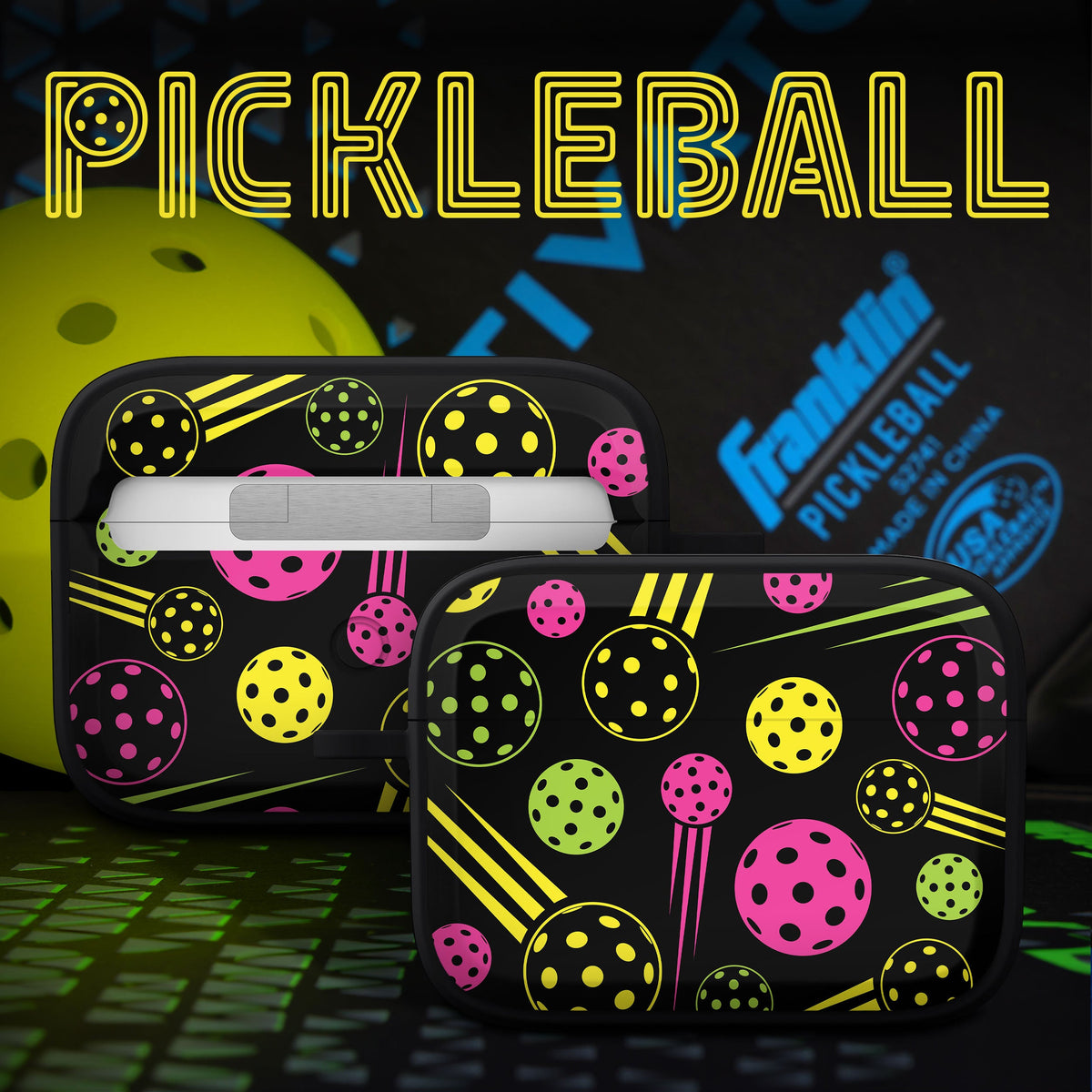 Pickleball HDX Apple AirPods Pro 1 & 2 Case Cover