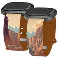 National Parks Grand Canyon HD Fitbit Versa 3 & Sense 1 Watch Band - Arleathercraft Short