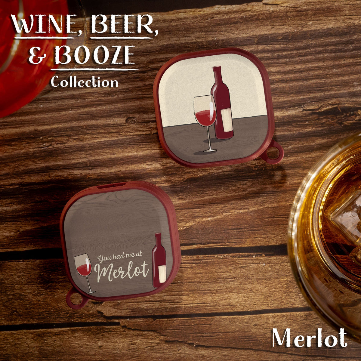 Wine, Beer, & Booze HDX Samsung Galaxy Buds Pro & Buds Live Case Cover
