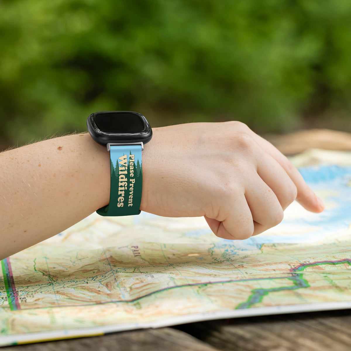 Smokey Bear Classic HD Fitbit Versa 3 & Sense Watch Band