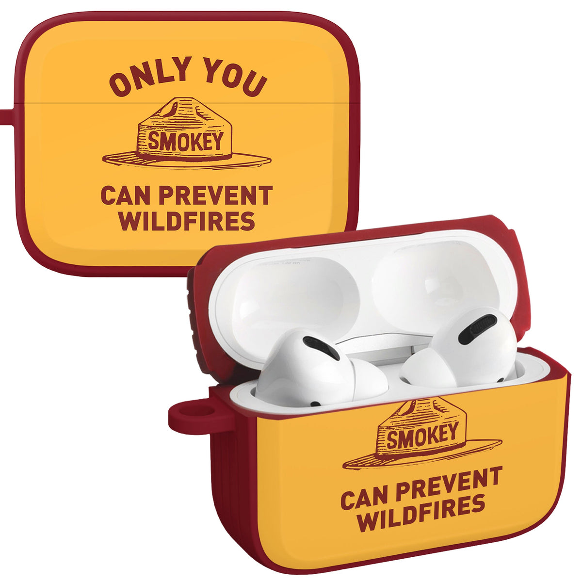 Smokey Bear Classic HDX Apple AirPods Pro 1 & 2 Case Cover
