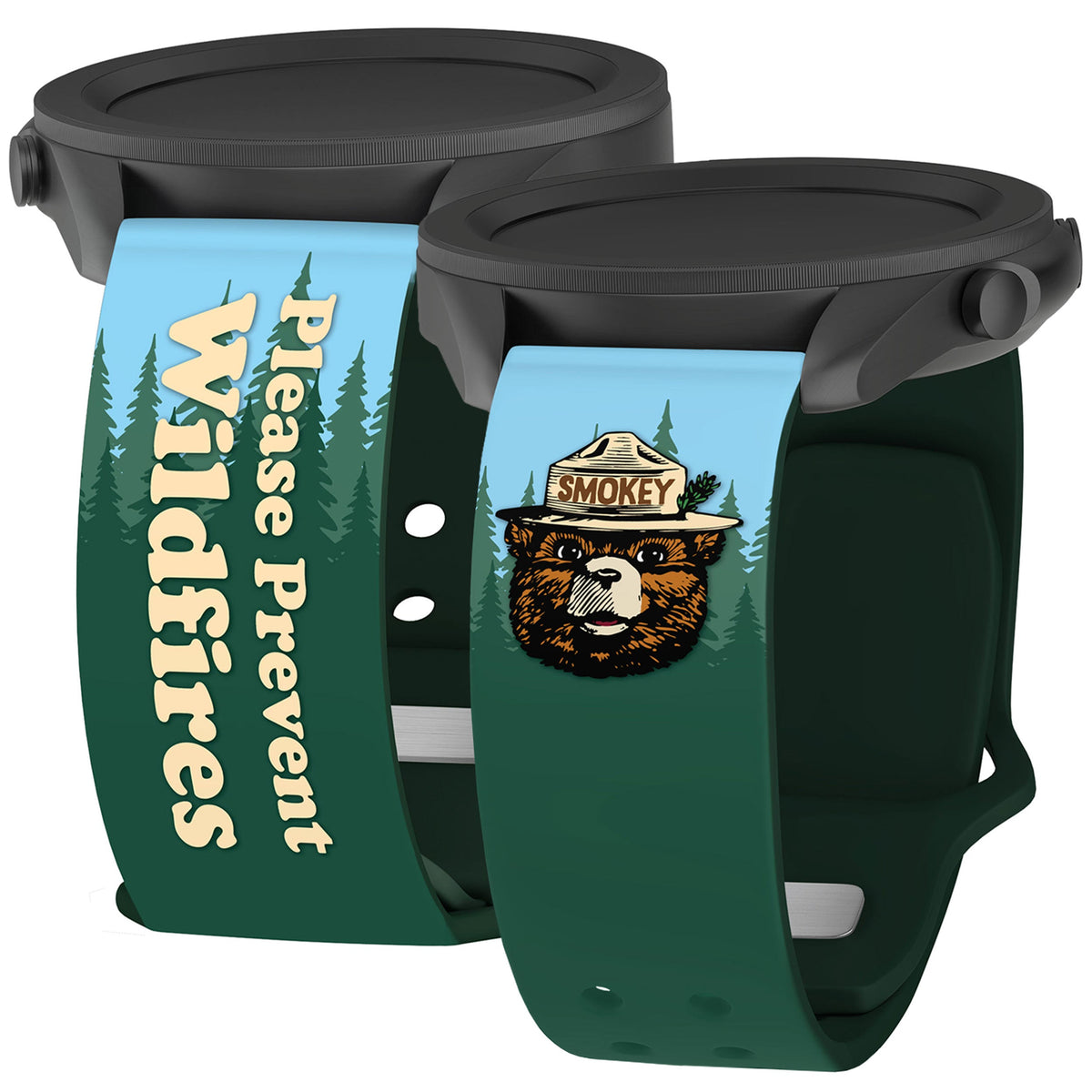 Smokey Bear Classic HD  Watchband for Samsung, Garmin, Fossil, and More