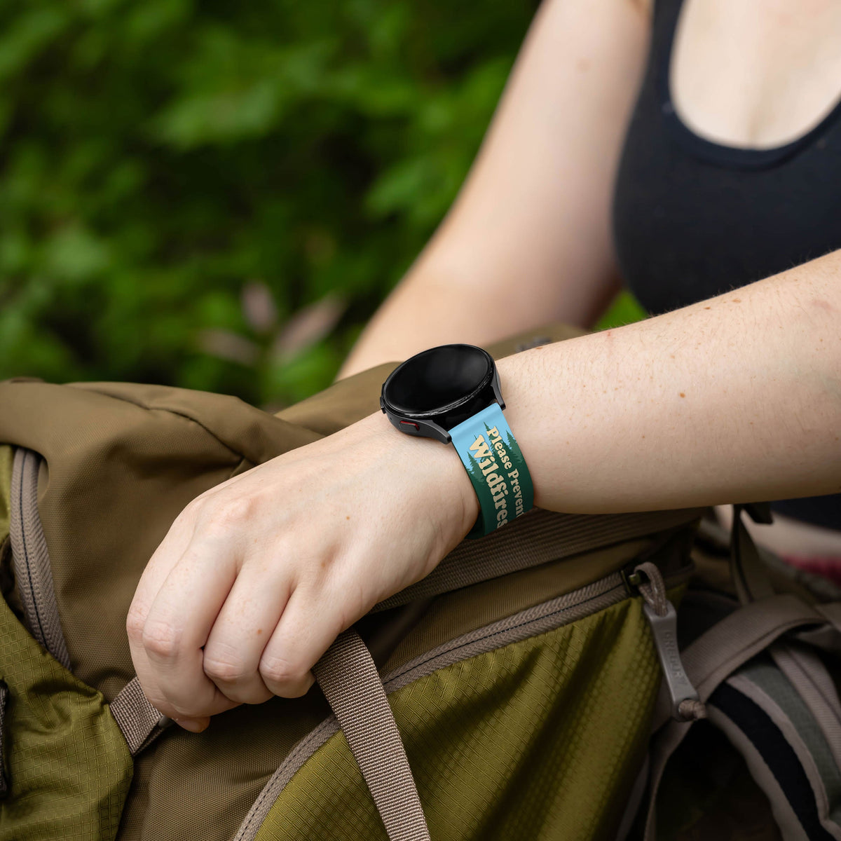 Smokey Bear Classic HD  Watchband for Samsung, Garmin, Fossil, and More