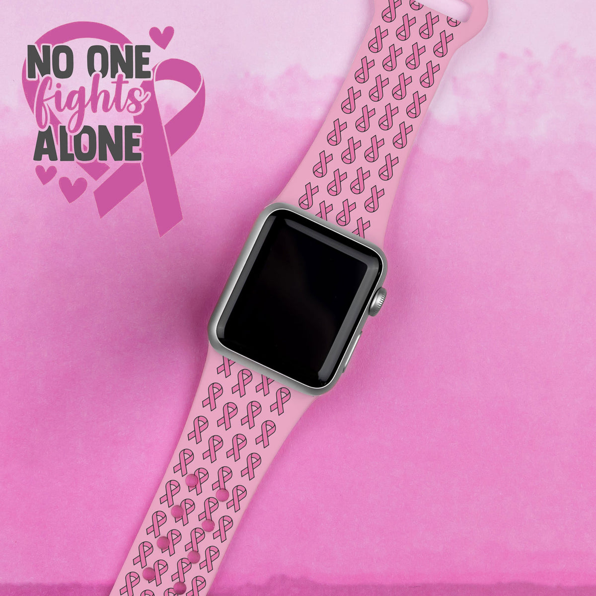 Breast Cancer Awareness HD Apple Watch Band
