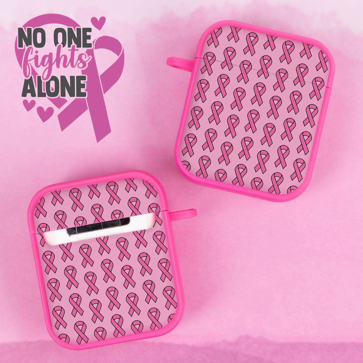 Breast Cancer Awareness HDX Apple AirPods Gen 1 & 2 Case Cover