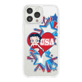 Betty Boop Red White & Boop HD Apple iPhone 14 Mag-Safe Phone Case