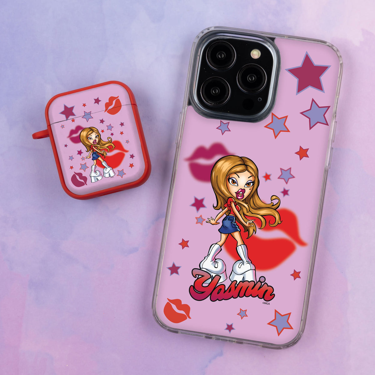 Bratz® Passion For Fashion HD Apple iPhone 12 Mag-Safe Phone Case and AirPods Gen 1 & 2 Combo Package