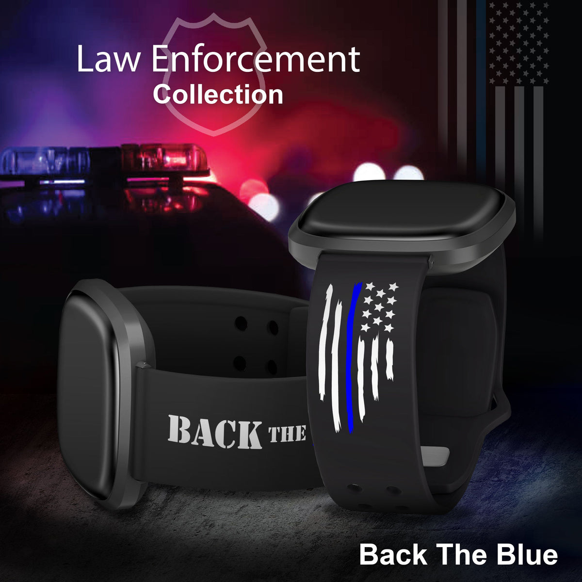 Law Enforcement HD Fitbit Versa 3 and Sense 1 Watch Band