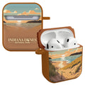 National Parks Indiana Dunes HDX Apple Airpods Gen 1 & 2 Case Cover - Arleathercraft Indiana Dunes