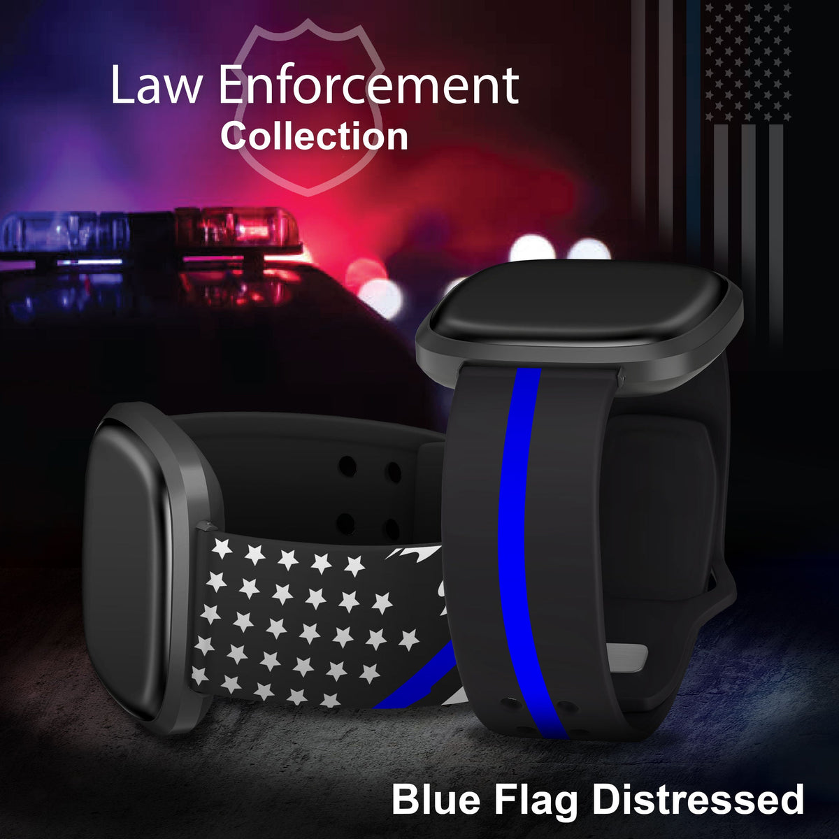Law Enforcement HD Fitbit Versa 3 and Sense 1 Watch Band