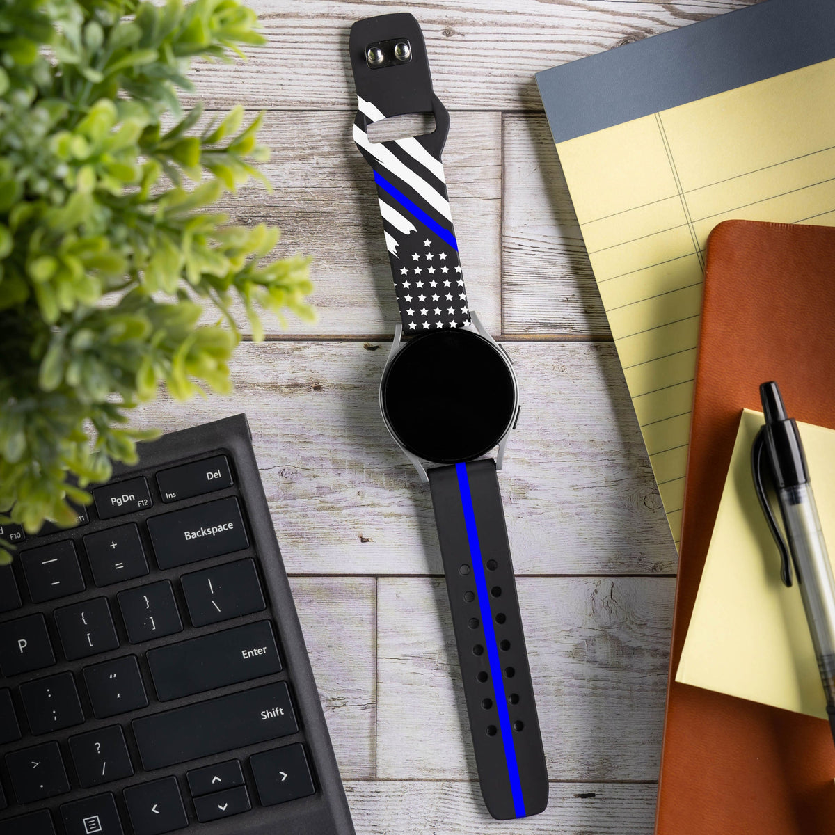 Law Enforcement HD Watchband for Samsung, Garmin, Fossil, and More for Samsung, Garmin, Fossil, and More