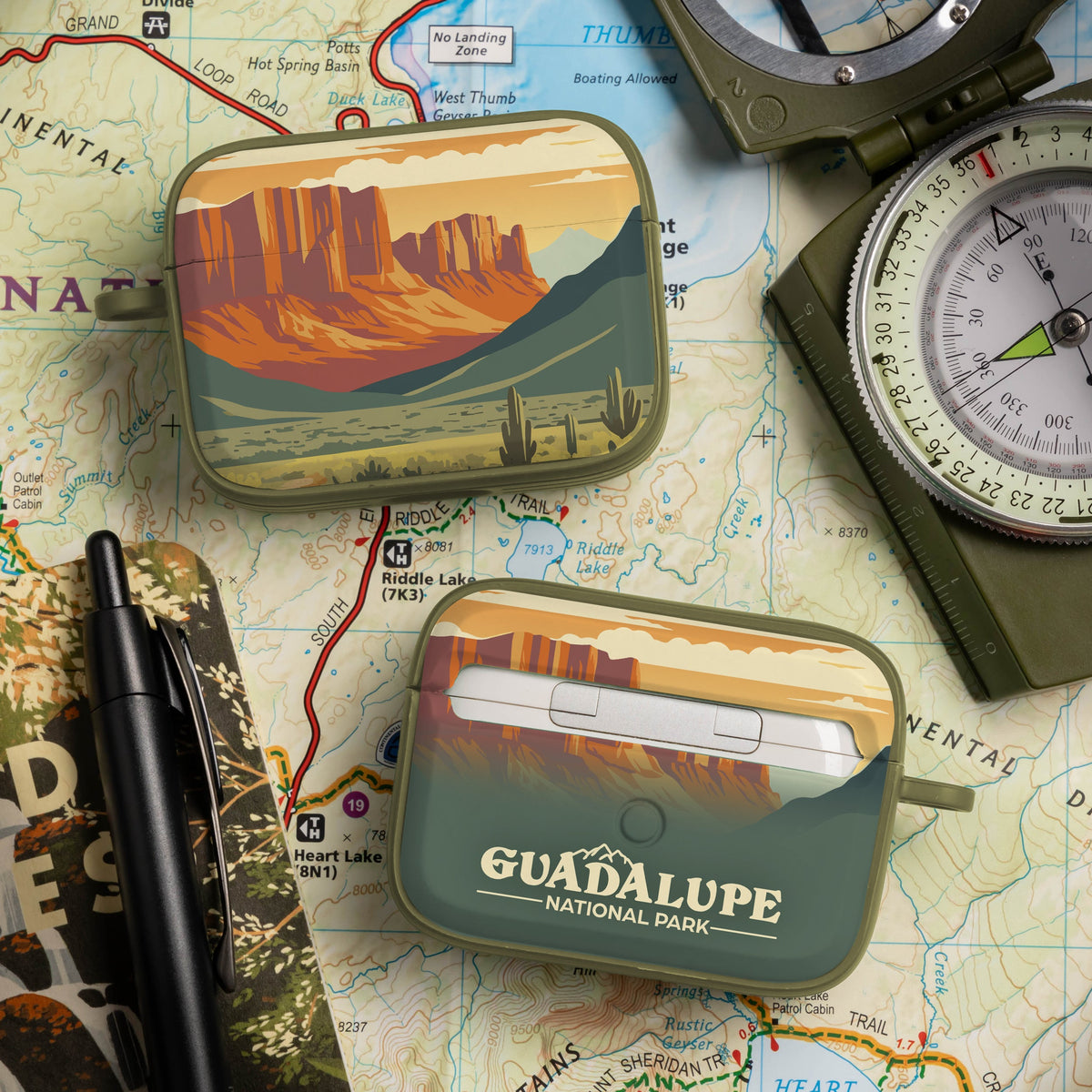 National Parks Guadalupe HDX Apple Airpods Pro 1 & 2 Case Cover