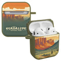 National Parks Guadalupe HDX Apple Airpods Gen 1 & 2 Case Cover - Arleathercraft Guadalupe