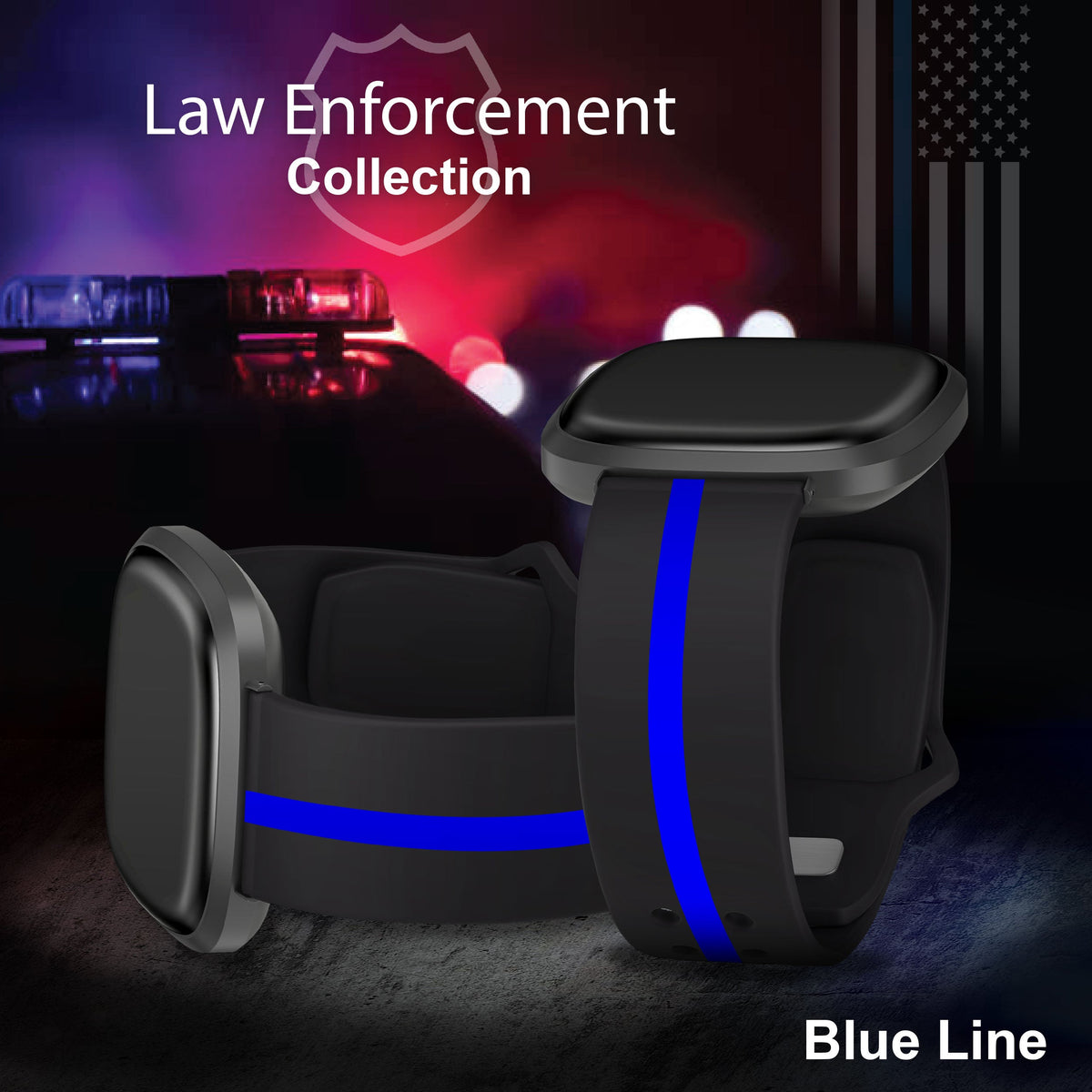 Law Enforcement HD Fitbit Versa 3 and Sense 1 Watch Band