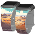 National Parks Petrified Forest HD Apple Watch Band - Arleathercraft 42/44/45/49mm(46mm Series 10) / Short