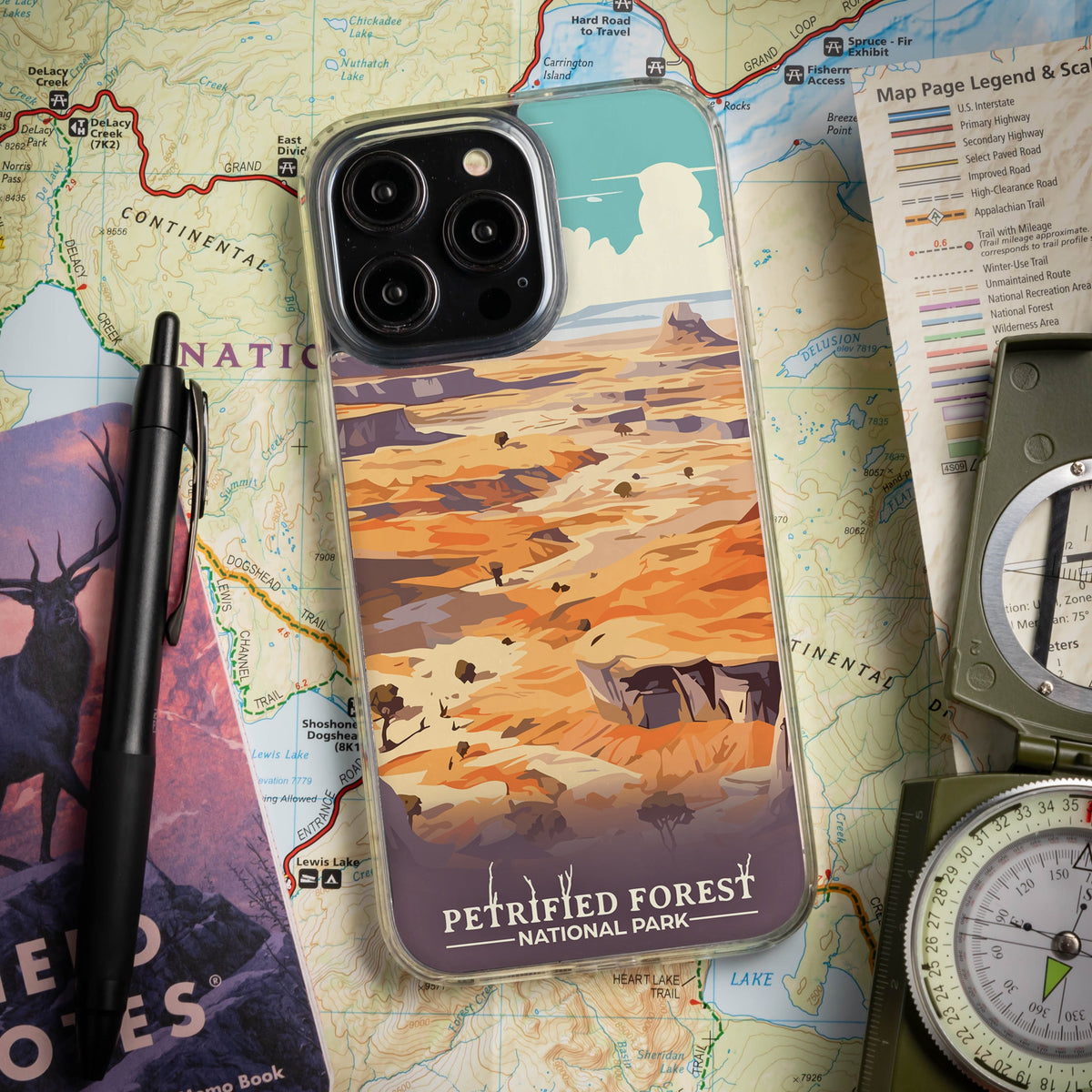 National Parks Petrified Forest HD Apple iPhone 16 Mag-Safe Phone Case