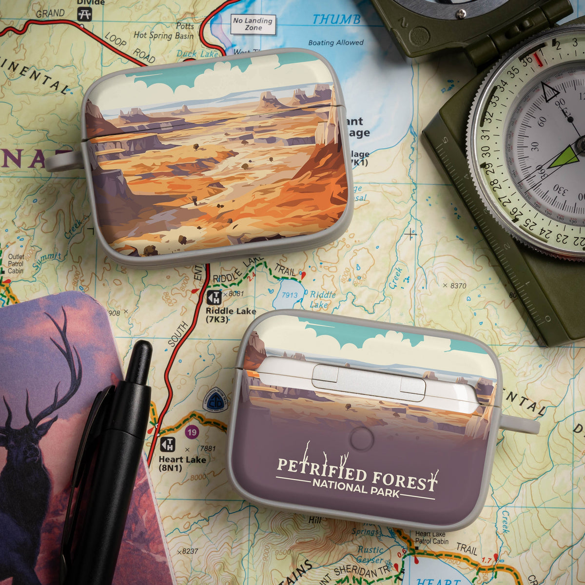 National Parks Petrified Forest HDX Apple Airpods Pro 1 & 2 Case Cover