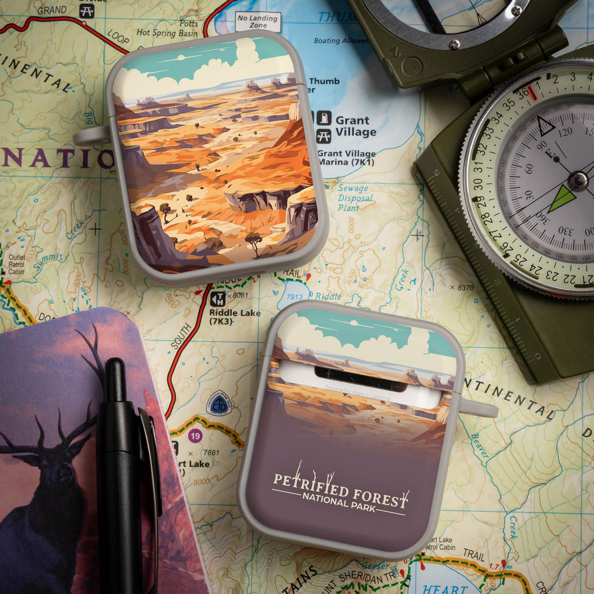 National Parks Petrified Forest HDX Apple Airpods Gen 1 & 2 Case Cover