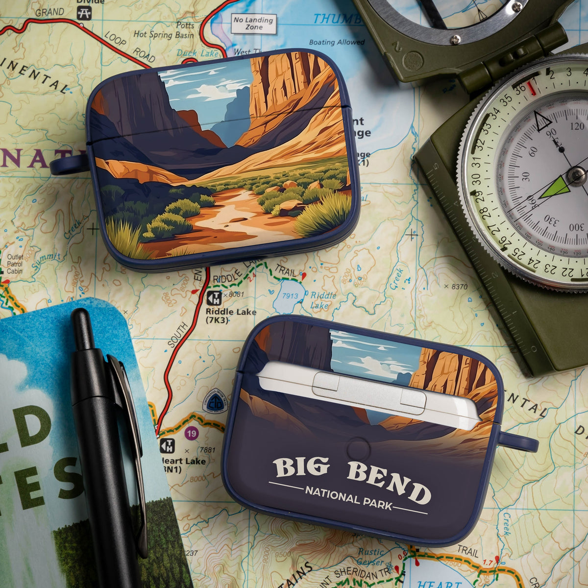 National Parks Big Bend HDX Apple Airpods Pro 1 & 2 Case Cover