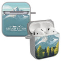 National Parks Grand Teton HDX Apple Airpods Gen 1 & 2 Case Cover - Arleathercraft Grand Teton