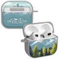National Parks Grand Teton HDX Apple Airpods Gen 3 Case Cover - Arleathercraft Grand Teton