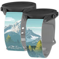 National Parks Grand Teton HD Watchband for Samsung, Garmin, Fossil, and More - Arleathercraft Grand Teton / 20mm / Short