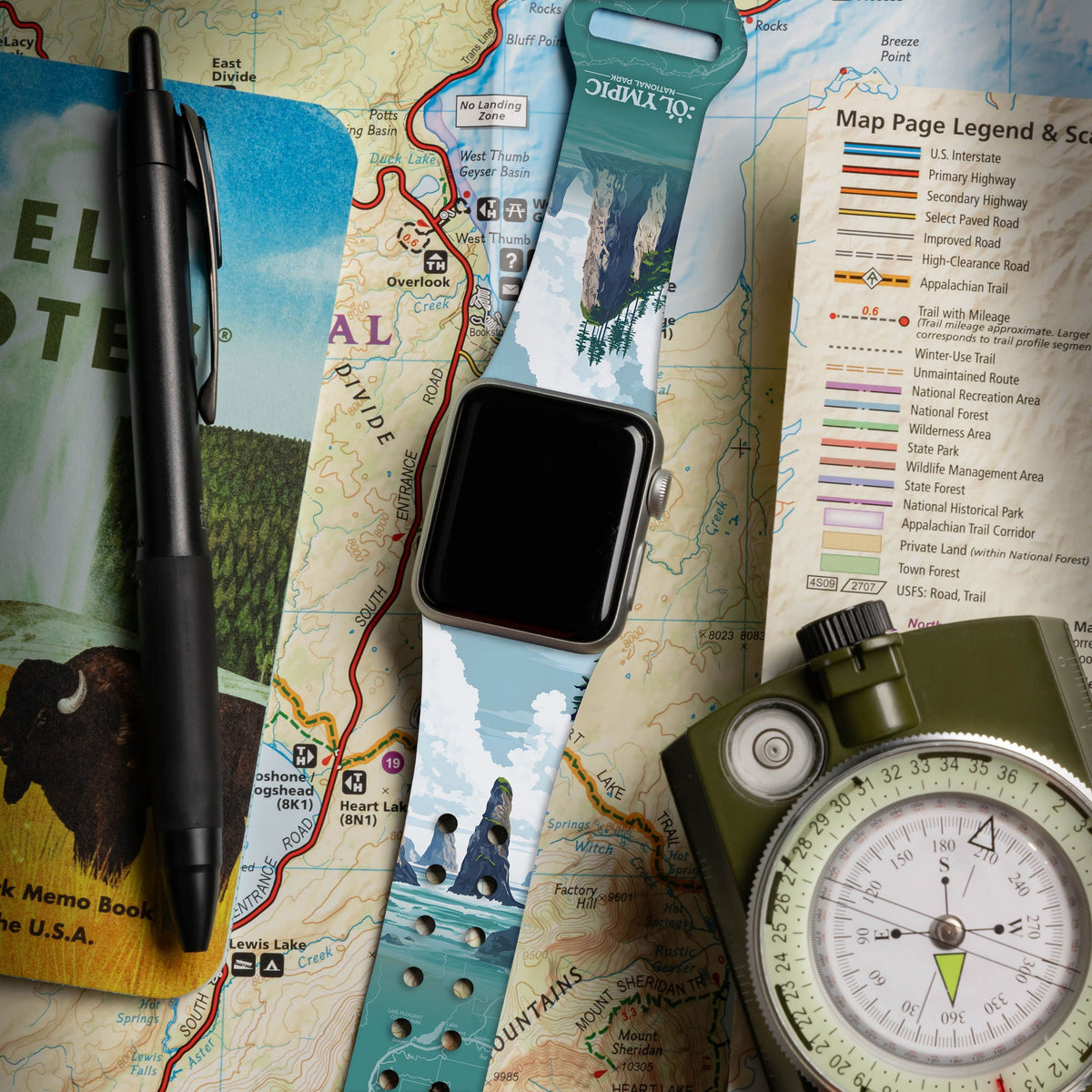 National Parks Olympic HD Apple Watch Band